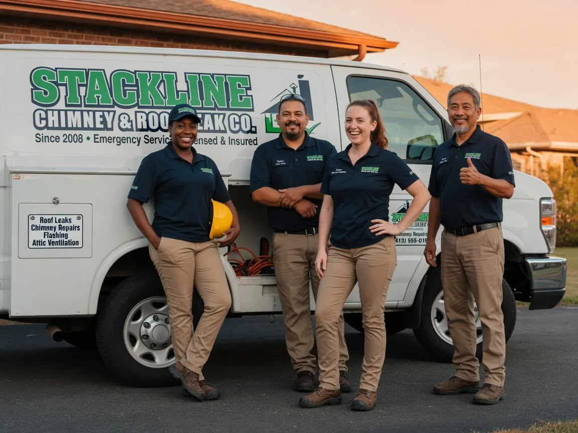 Chimney flashing repair company in Bartlett, KS